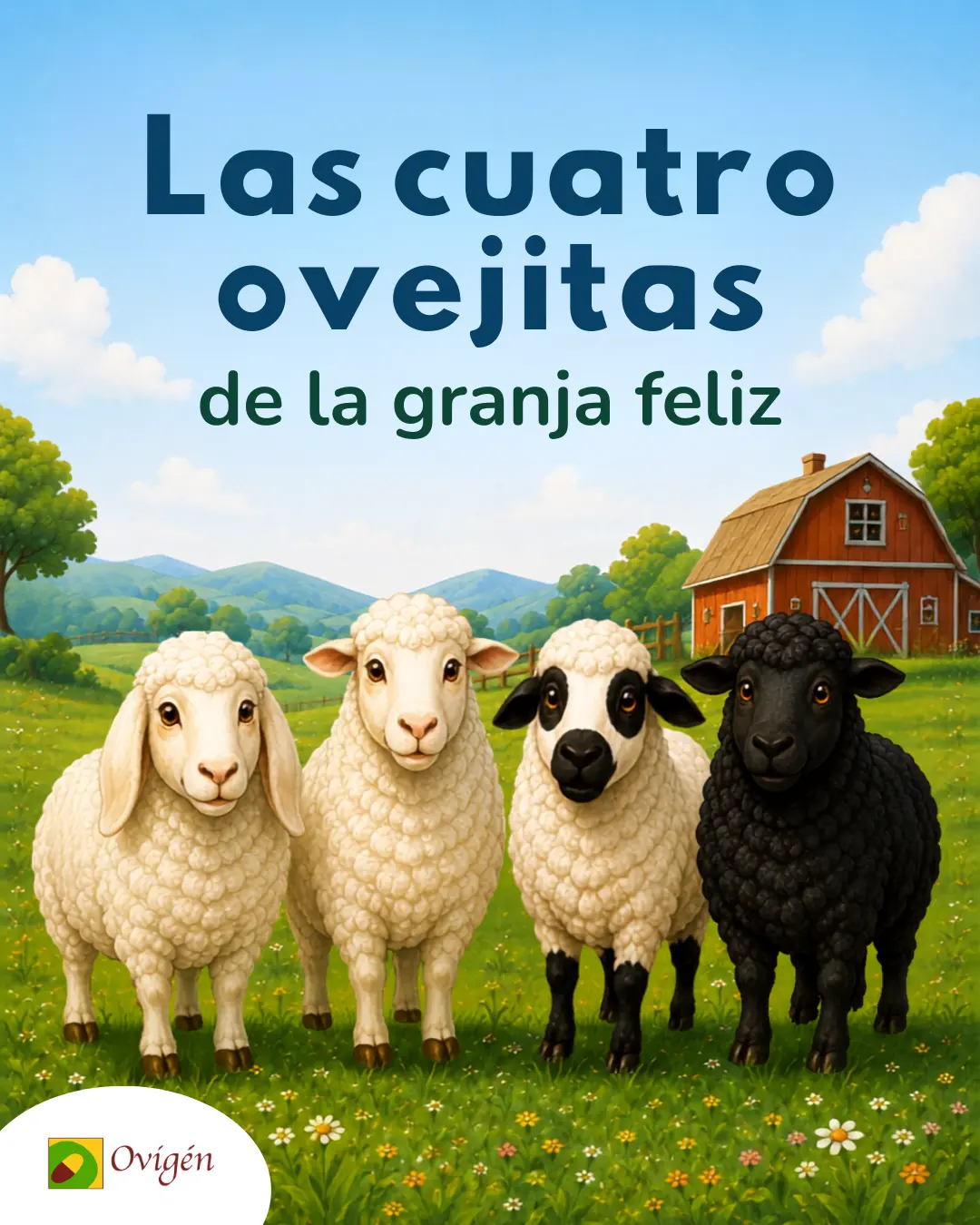 Cuento Las cuatro ovejitas de la granja feliz
